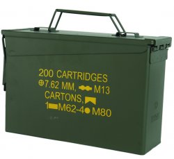 US AMMO CANS 27cm X 10cm X 17cm