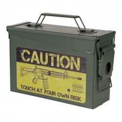 Ammo Box Cal. 30mm – Flight Recorder – Caution Risk