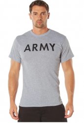 Rothco T-Shirt med tryck ARMY Grå