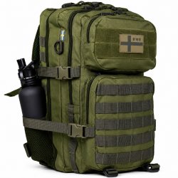 Army Gross Assault -reppu 40L verkkotaskulla – vihreä
