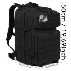 Army Gross MOLLE Assault Ryggsäck 45L – Svart