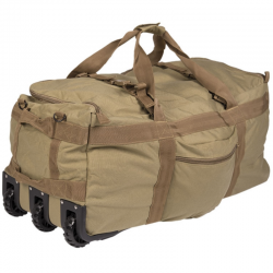 Mil-Tec Combat Wheeled Duffle Bag – Black
