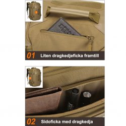 Nordic-Army Protector Duffel Backpack 55L - Coyote Brun