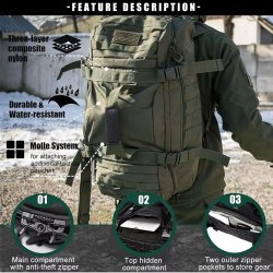 Nordic Army Duffel Ryggsäck - Olive