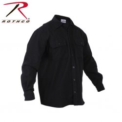 Flanellskjorta Herr Rothco - Svart