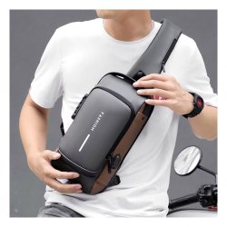 Army Gross Sling-laukku, Crossbody-laukku – Musta-Vihreä