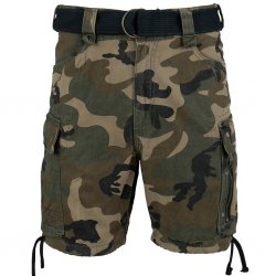 Fostex miesten cargo-shortsit canvas 100% puuvillaa – Woodland camo