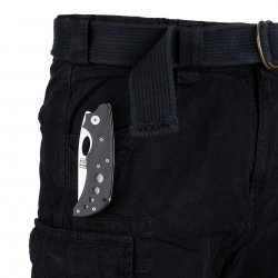 Fostex cargo shorts herre i canvas 100% bomuld – Sort