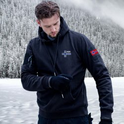 Nordic Army Huppari Norjan Lippu – Musta