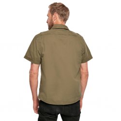Brandit Vintage Kurzarm-Sommerhemd Herren – 100% Baumwolle - Olive