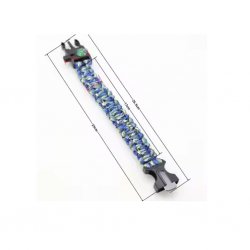 Paracord-Armband, Pfeife, Kompass, Feuerstahl