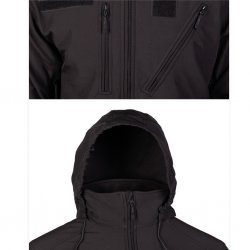Miltec SCU 14 Softshell-takki - Musta