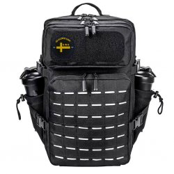 Nordic Army Laser Cut Gym Reppu - Svart - 45Liter
