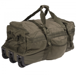 Mil-Tec Combat Wheeled Duffle Bag – Black
