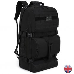 Brittisk Operators Army Duffle Bag 60 Liter - Black