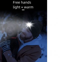 Acrylic Beanie Flashlight USB - Green