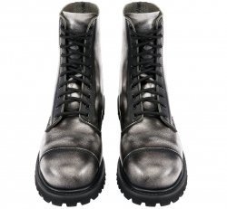 Brandit Rub Off Phantom Botas de 10 Ojales – Gris/Negro