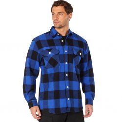 Original U.S. Flannel Shirt Blue - Black