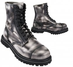 Brandit Rub Off Phantom Botas de 10 Ojales – Gris/Negro