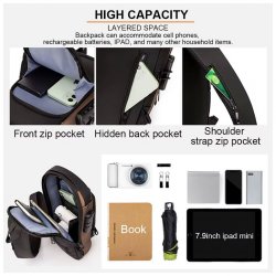 Army Gross Sling-laukku, Crossbody-laukku – Musta-Vihreä