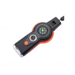 7-in-1 Selviytymispilli ulkoiluun ja retkeilyyn