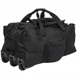 Mil-Tec Combat Wheeled Duffle Bag – Black