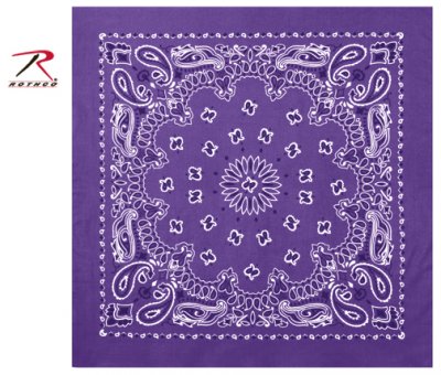 Rothco Trainmen Bandana Purple/Vit
