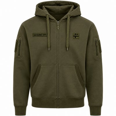 Army Gross Zipper Hoodie SWE - Olive