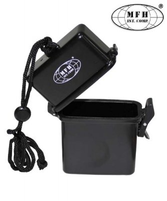 Vattentät förvaring i plast Svart