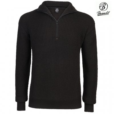 Brandit Marine Pullover Troyer - Black