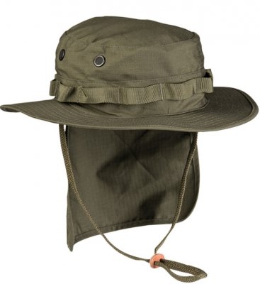 BRITISH Coyote R/S BOONIE WITH NECK FLAP - Olive