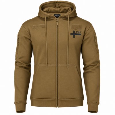 Mil-Tec Tactical Hoodie med SWE-logo – Coyote