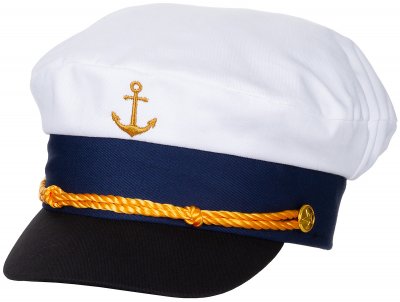 Kaptensmössa Vit