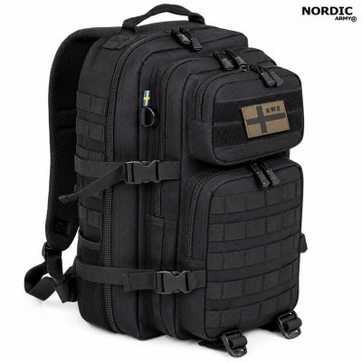 Nordic Army Assault ryggsäck nätficka 28L - Svart