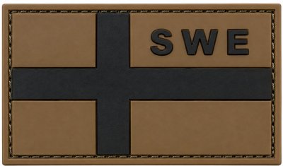 Nordic Army Swedish Flag SWE -Brown