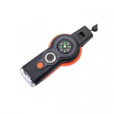 7-in-1 Selviytymispilli ulkoiluun ja retkeilyyn