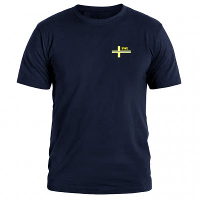 Army Gross - Thin Blue Line SWE T-Shirt - Marinblå